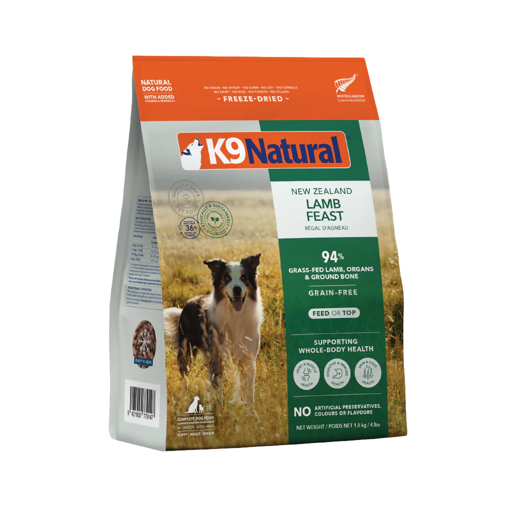 K9 Natural Lamb Feast Freeze-Dried Dog Food