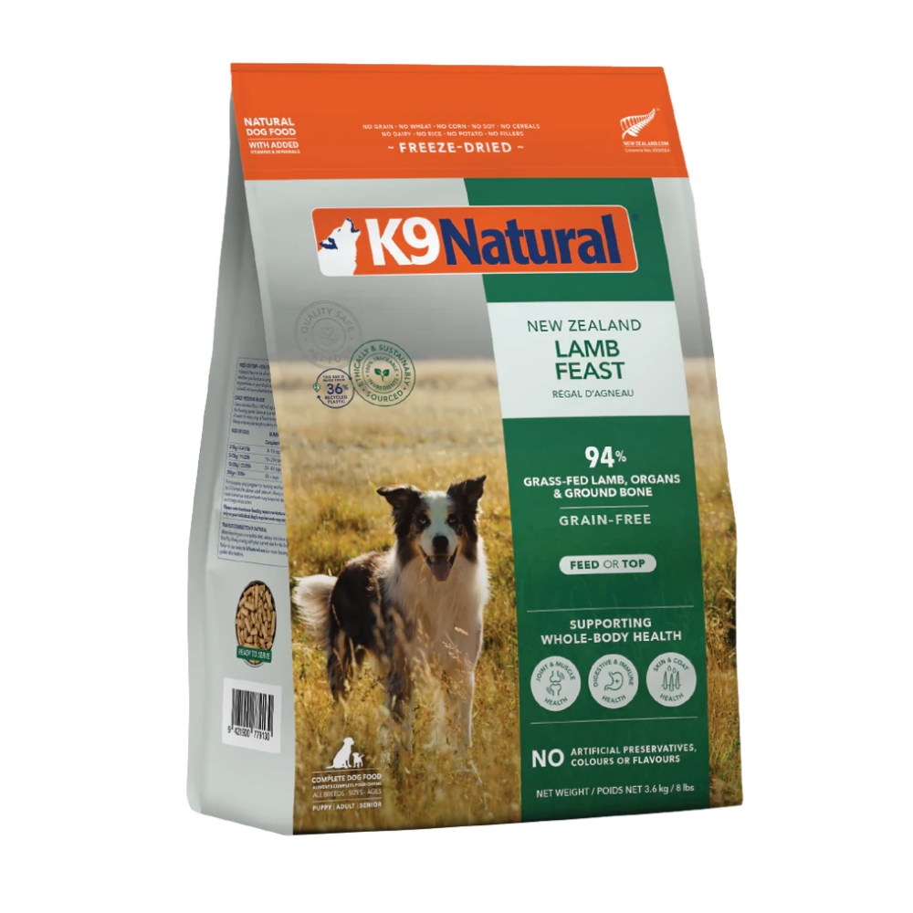 K9 Natural Lamb Feast Freeze-Dried Dog Food