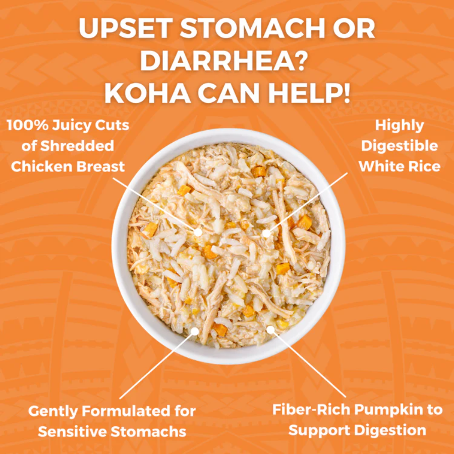 KOHA Limited Ingredient Bland Diet Wet Food Chicken and Rice Recipe for Cats - 6 oz