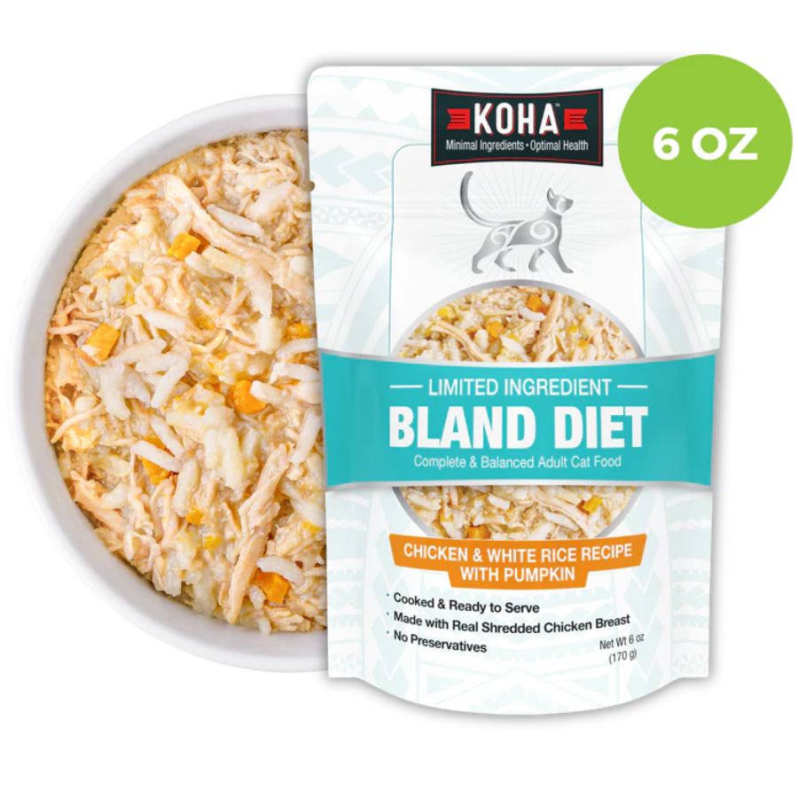 KOHA Limited Ingredient Bland Diet Wet Food Chicken and Rice Recipe for Cats - 6 oz