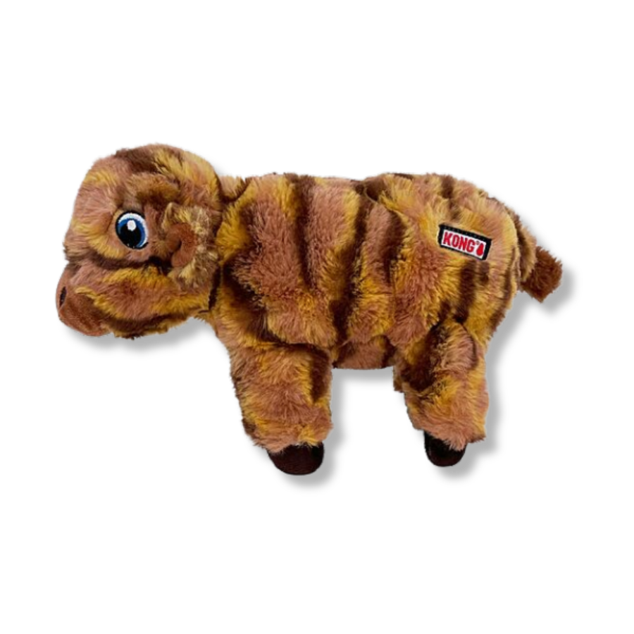 KONG Low Stuff Striped Cow - Medium