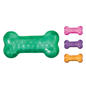 KONG Squeezz Crackle Bone - Medium (Color Varies)