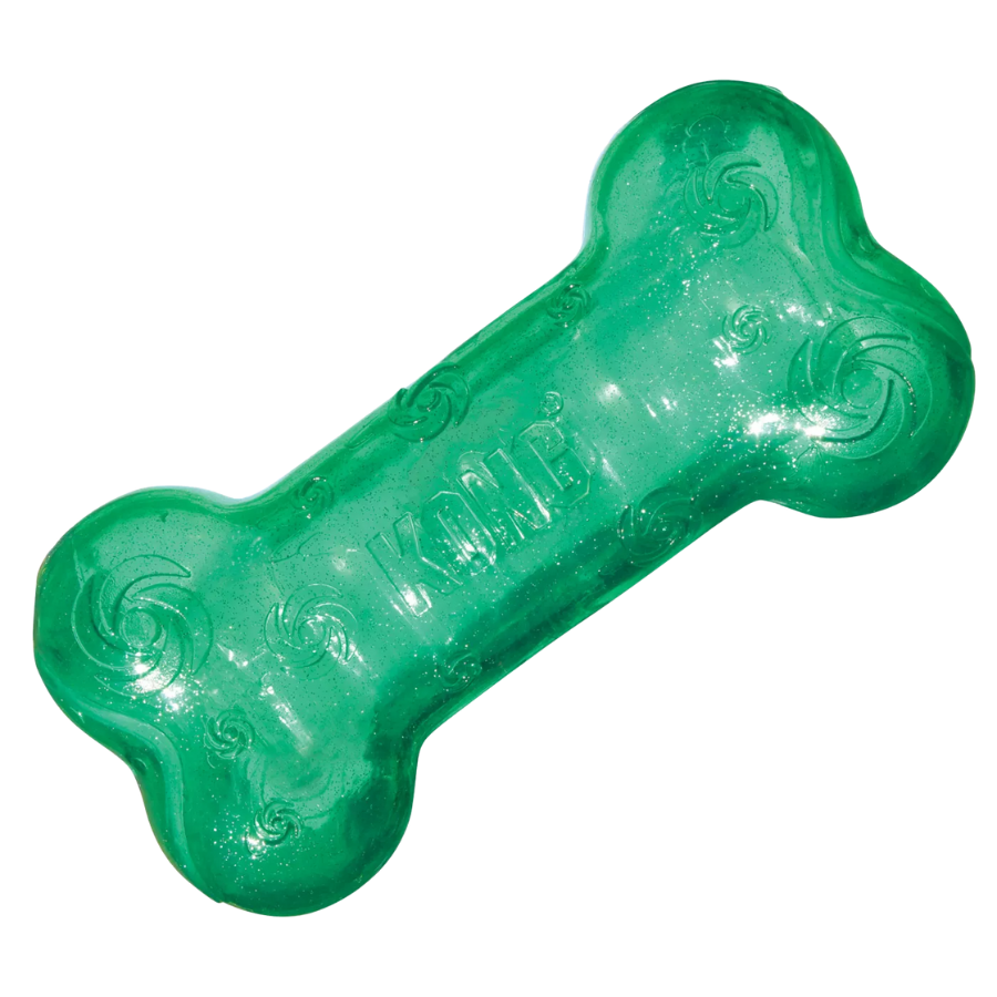 KONG Squeezz Crackle Bone - Medium (Color Varies)