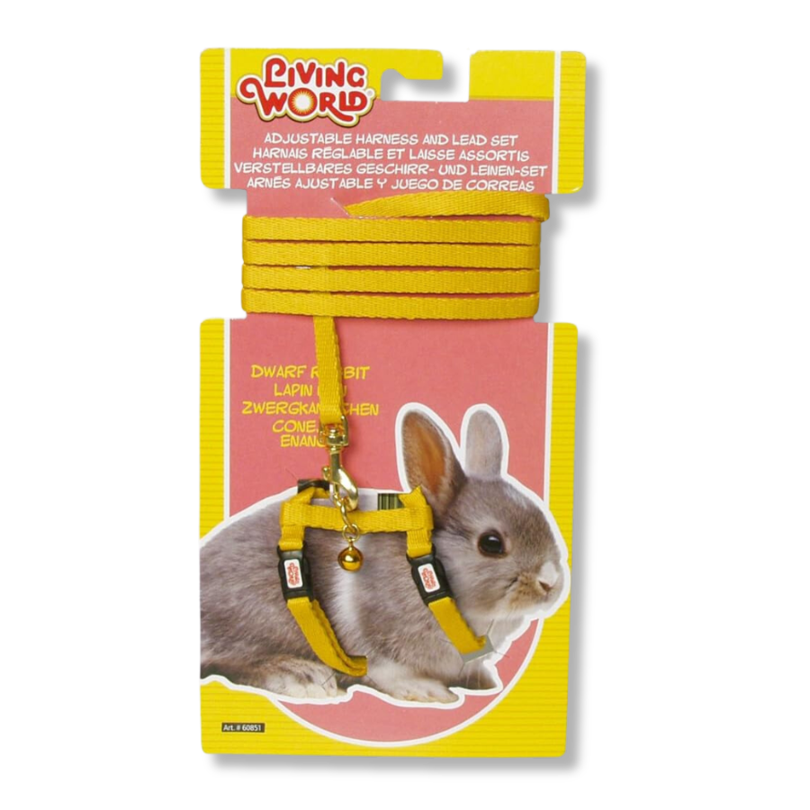 Living World Yellow Harness for Dwarf Rabbits