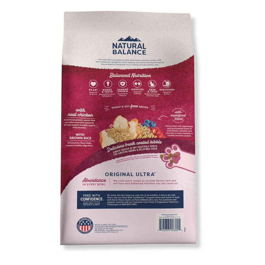 Natural Balance Original Ultra Chicken and Salmon for Cats - 6 lbs