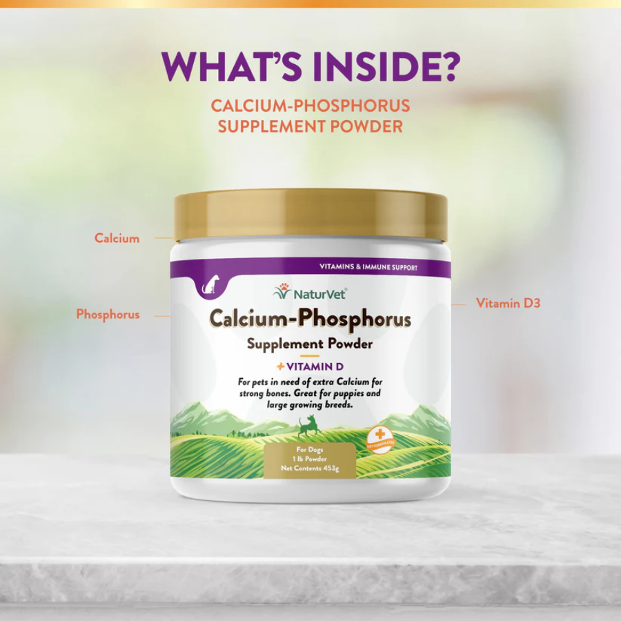 NaturVet Calcium-Phosphorus Powder - 1 lbs
