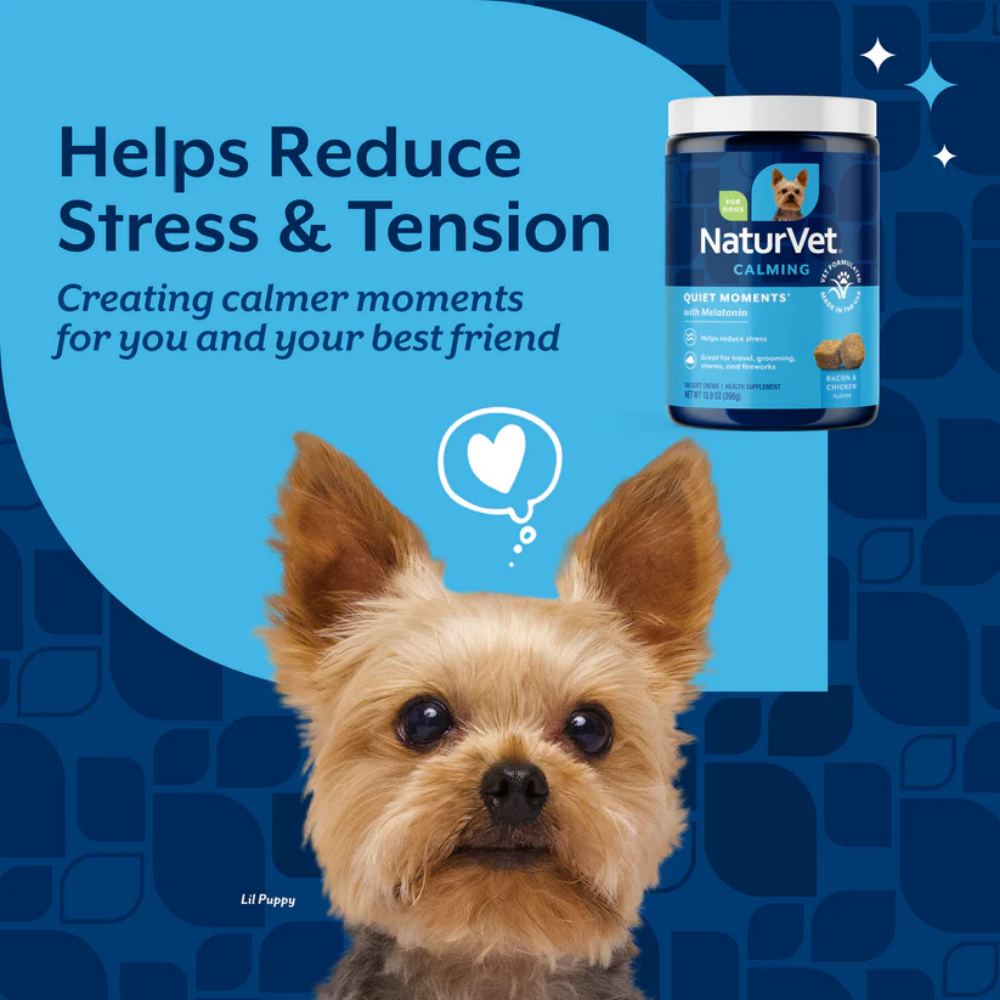 NaturVet Quiet Moments Calming Aid Plus Melatonin
