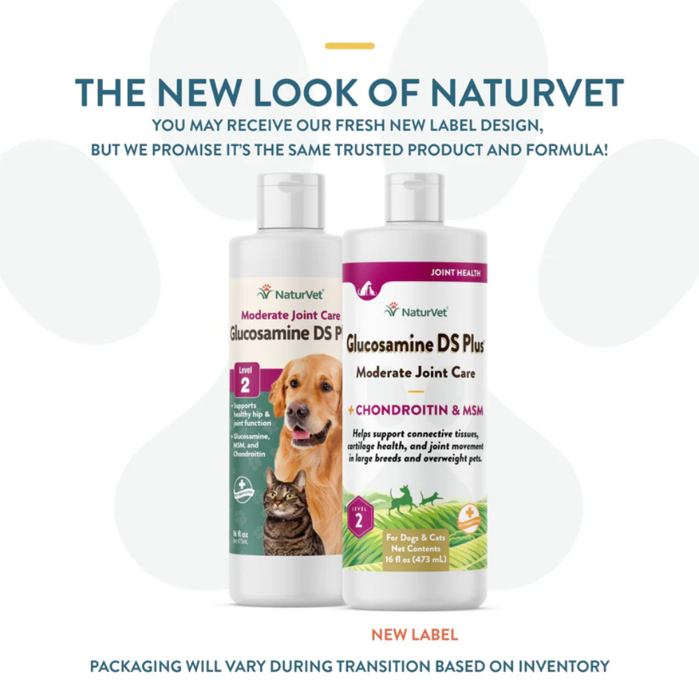 Naturvet Glucosamine DS Plus Moderate Joint Care Level 2 - 16 oz