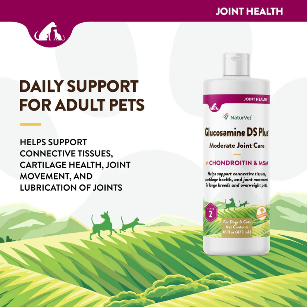 Naturvet Glucosamine DS Plus Moderate Joint Care Level 2 - 16 oz