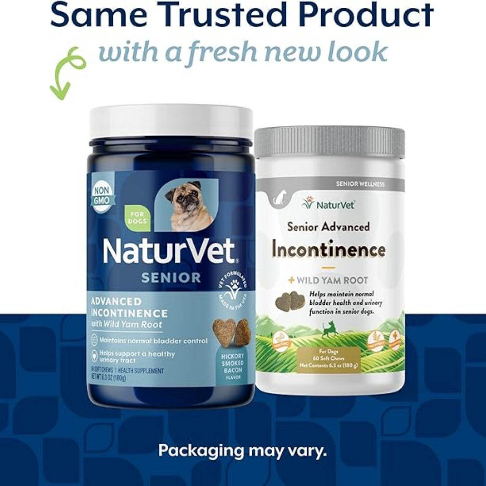 Naturvet Senior Advanced Incontinence with Yam Root - 60 Soft Chews