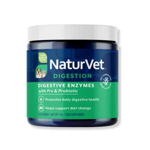NaturVet Digestive Enzymes Powder for Dogs and Cats
