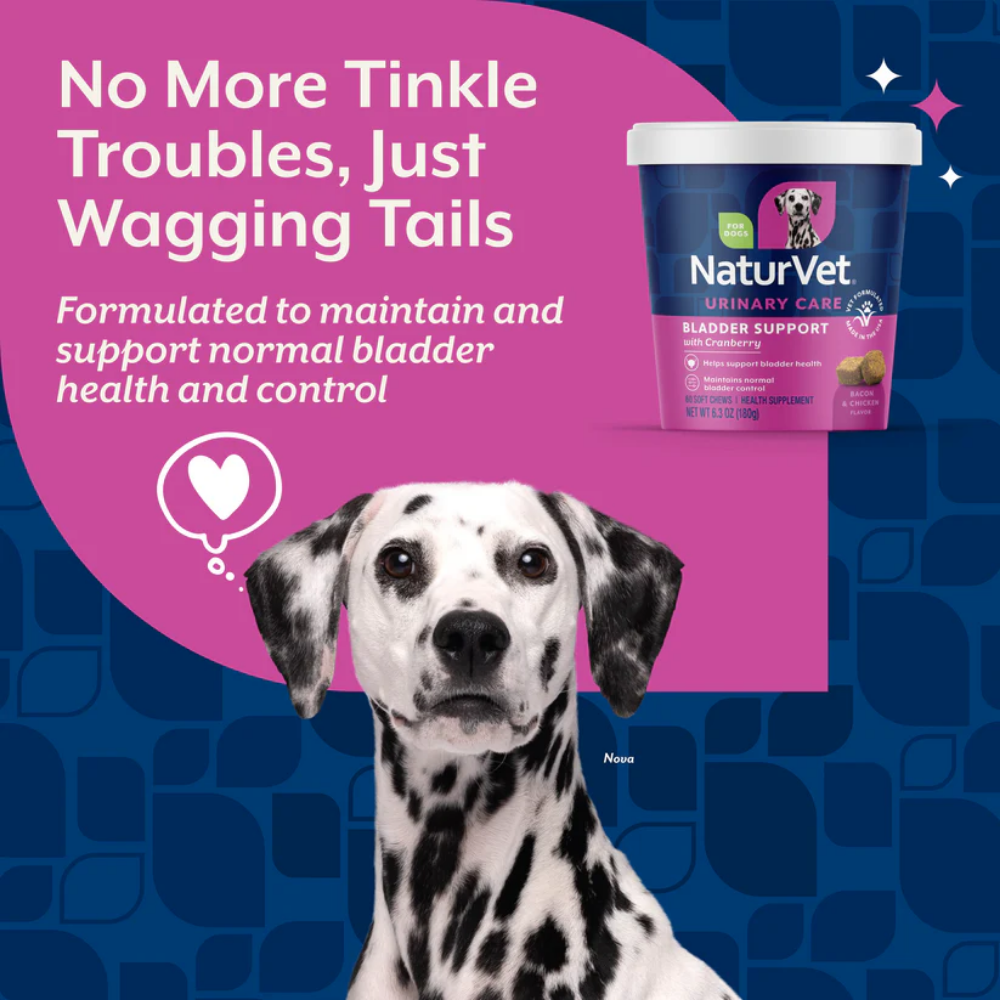 NaturVet Bladder Support Plus Cranberry - 60 Chews