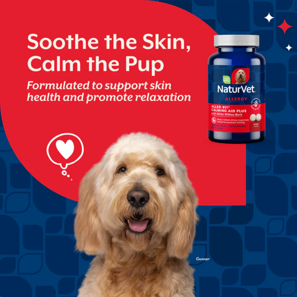 NaturVet Aller-911® Calming and Allergy Aid - 30 Tablets