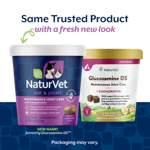 NaturVet Maintenance Joint Care Soft Chews for Dogs and Cats (formerly Glucosamine DS™) - 70 Chews