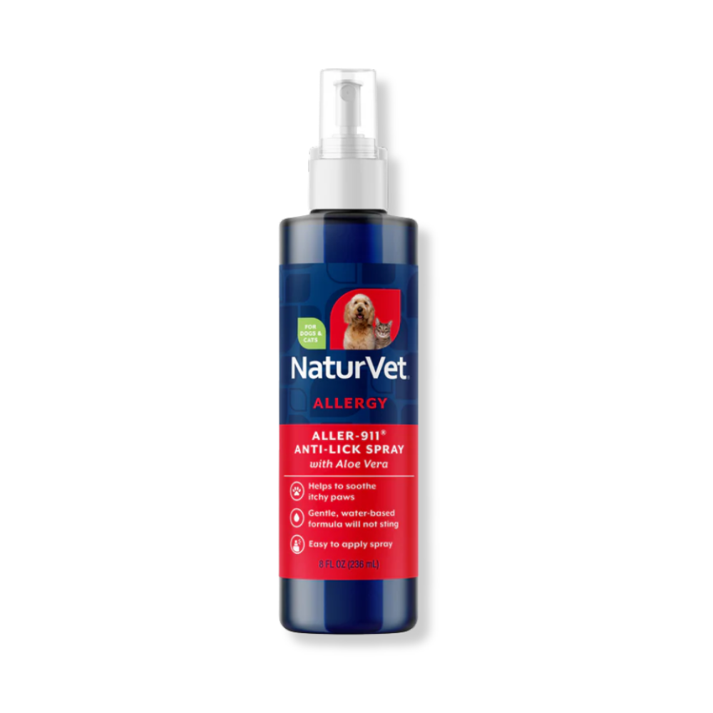 NaturVet Aller-911® Anti-Lick Spray for Dogs and Cats - 8 oz