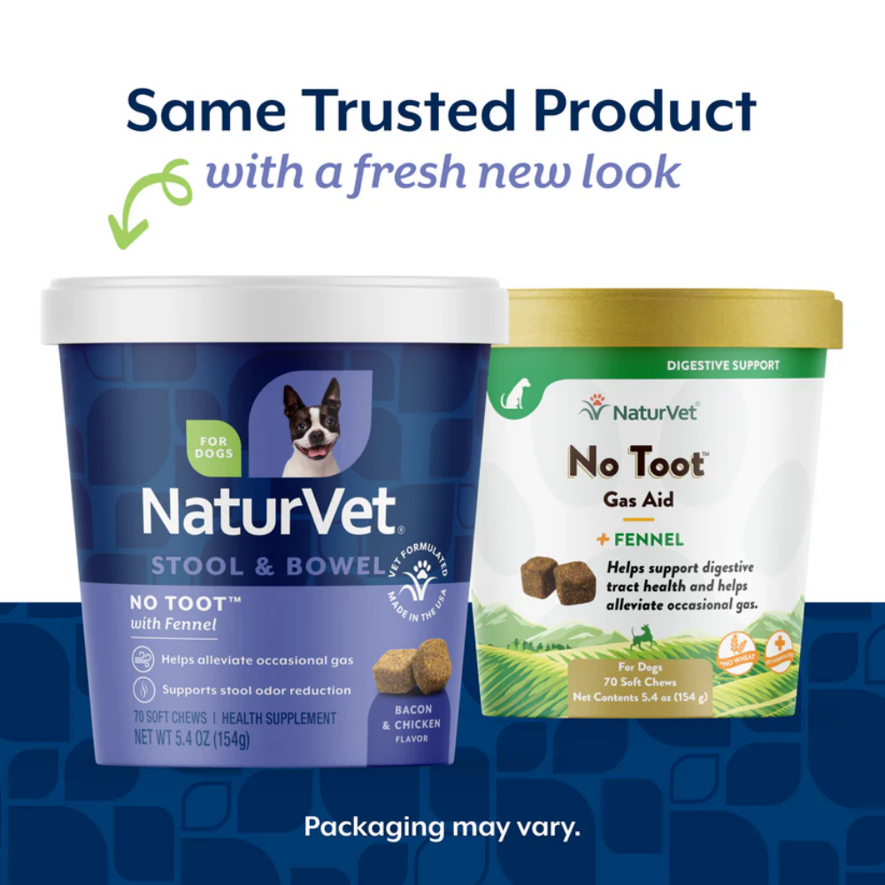 NaturVet No Toot Gas Aid Soft Chews - 70 Chews