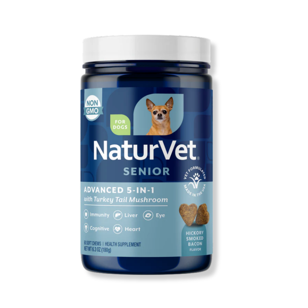 NaturVet Senior 5-in-1 Support Soft Chew - 60 Chews