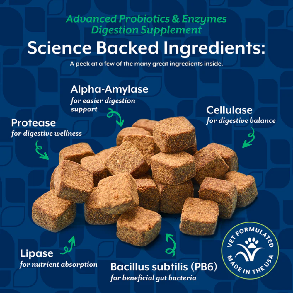 NaturVet Advanced Probiotic and Enzymes Soft Chews
