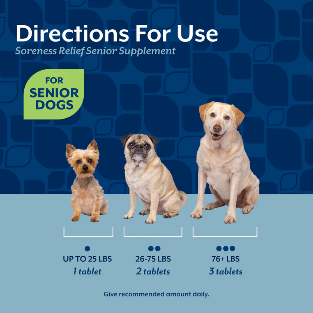 NaturVet Senior Soreness Relief - 60 Tablets