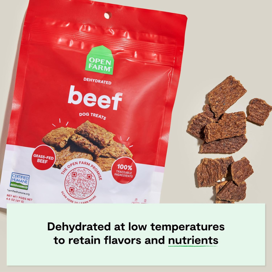 Open Farm Dog Dehydrated Beef Treats - 4.5 oz