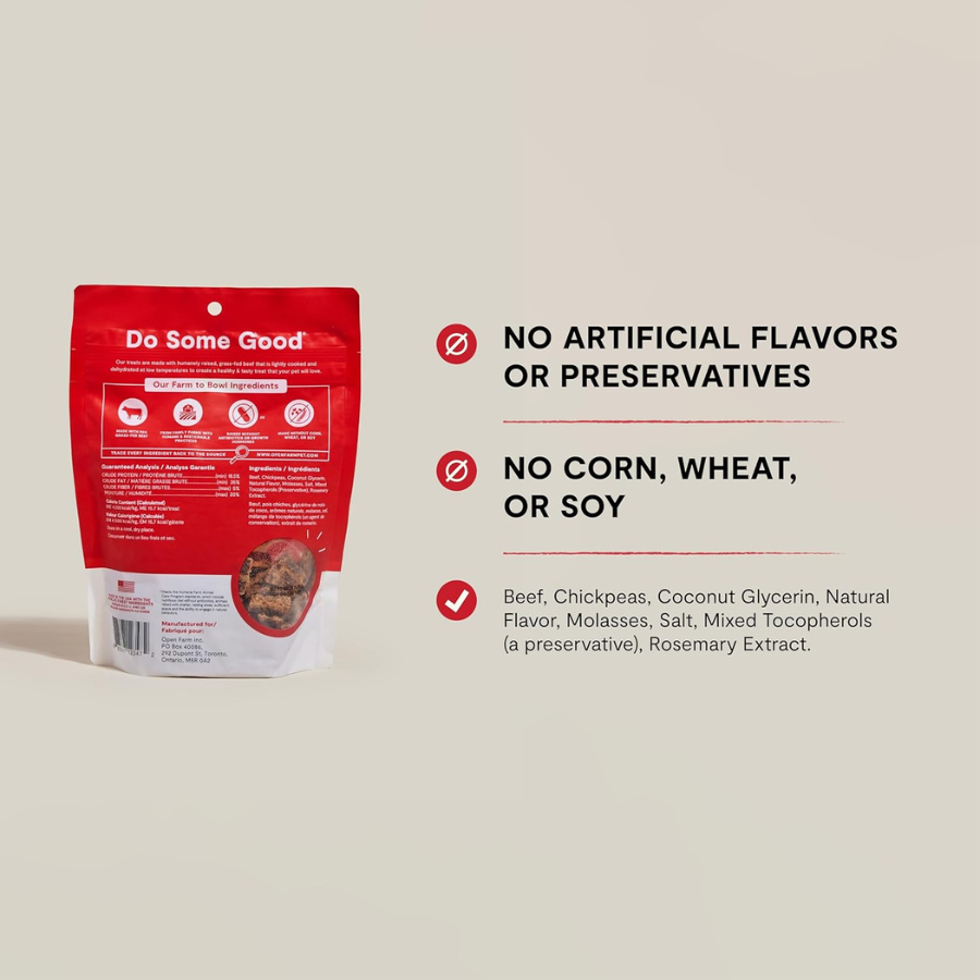 Open Farm Dog Dehydrated Beef Treats - 4.5 oz