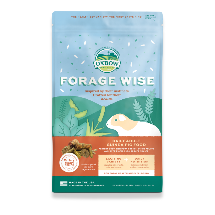 Oxbow Forage Wise Adult Guinea Pig Food - 4 lbs