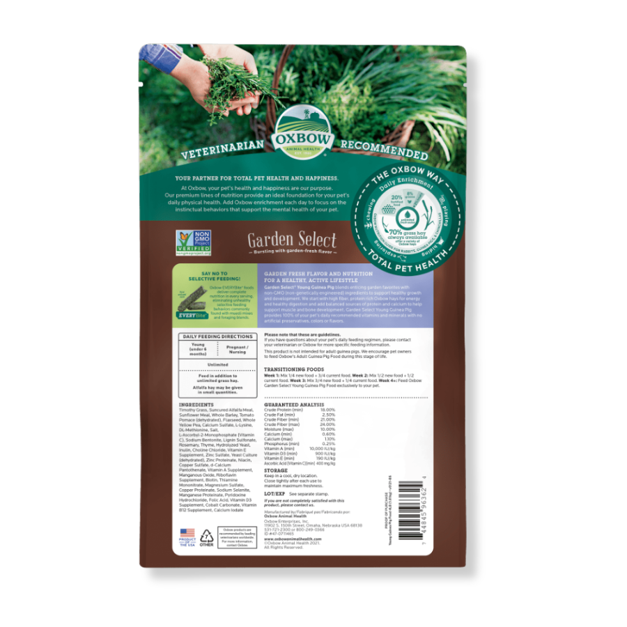 Oxbow Garden Select Young Guinea Pig Food - 4 lbs