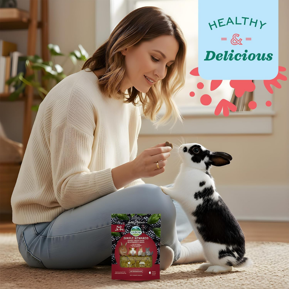 OXBOW Simple Rewards Blackberry and Basil Treats - 3 oz