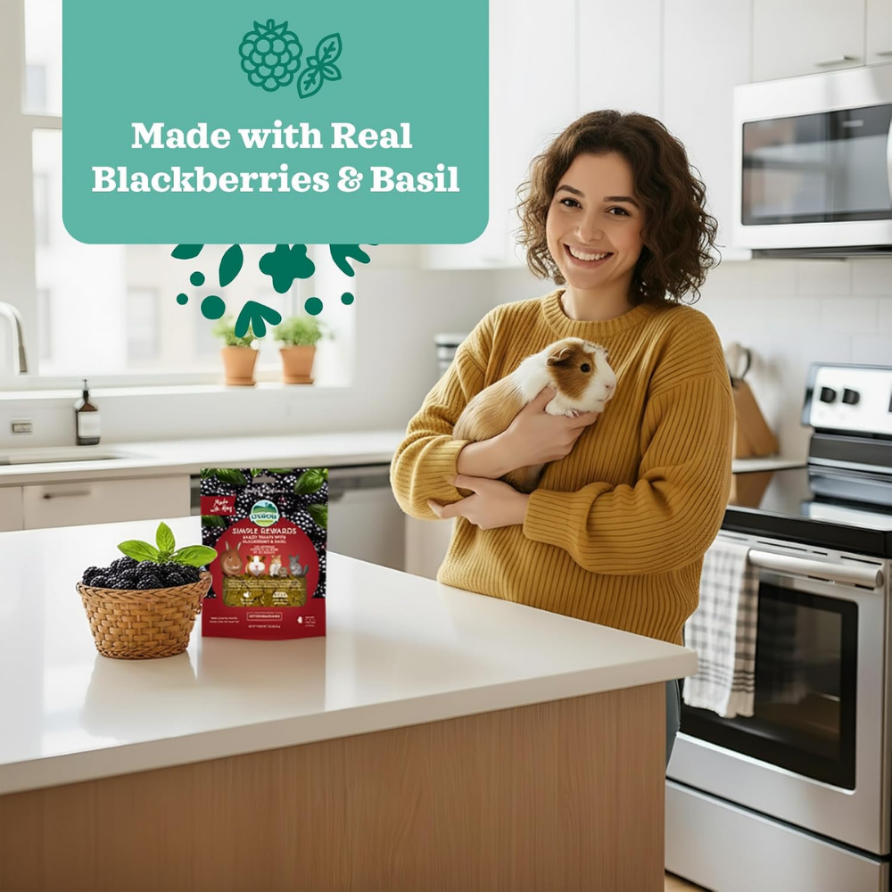 OXBOW Simple Rewards Blackberry and Basil Treats - 3 oz