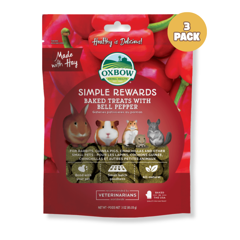 OXBOW Simple Rewards Baked Treats with Bell Pepper