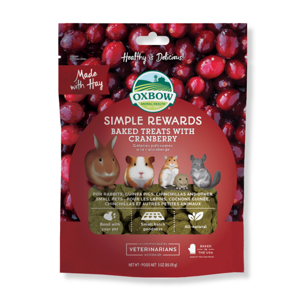 OXBOW Simple Rewards Baked Treats with Cranberry