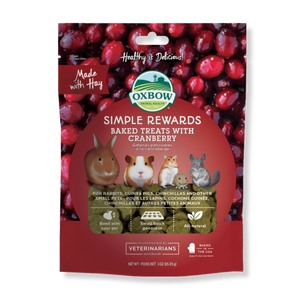 OXBOW Simple Rewards Baked Treats with Cranberry