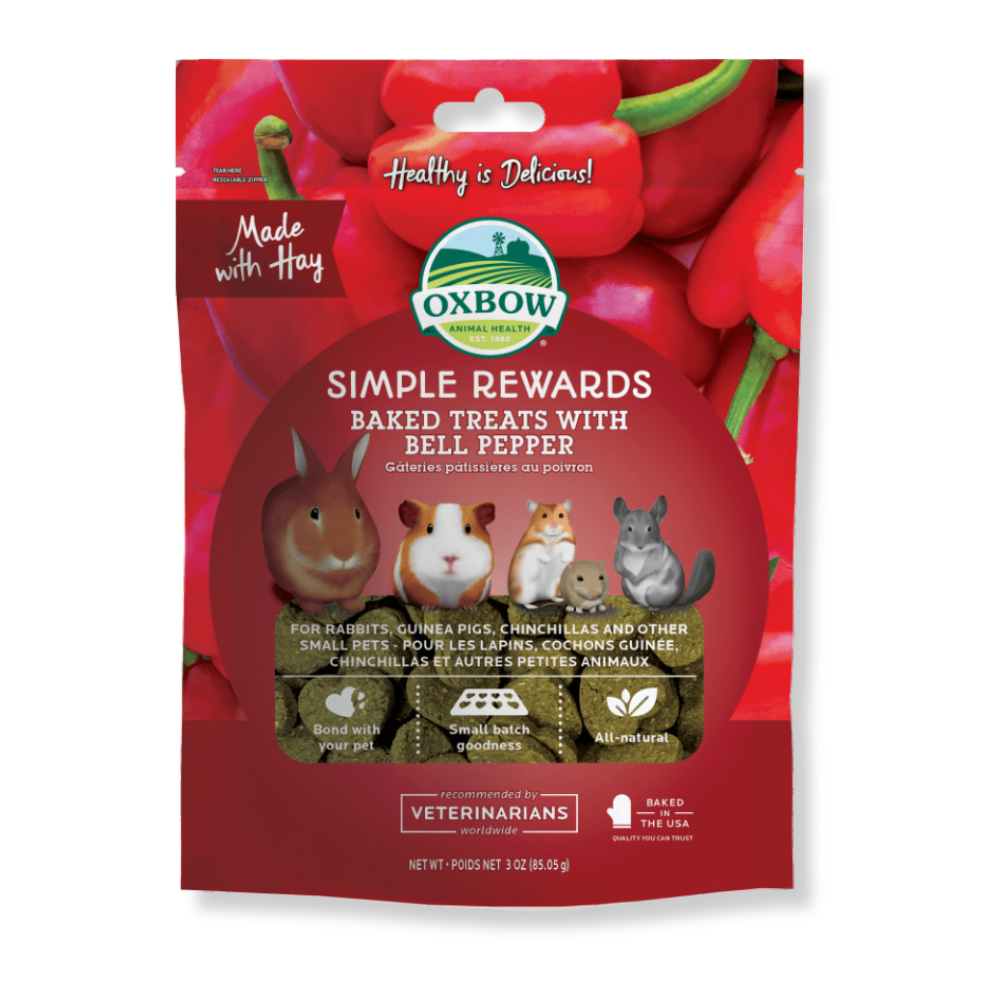 OXBOW Simple Rewards Baked Treats with Bell Pepper