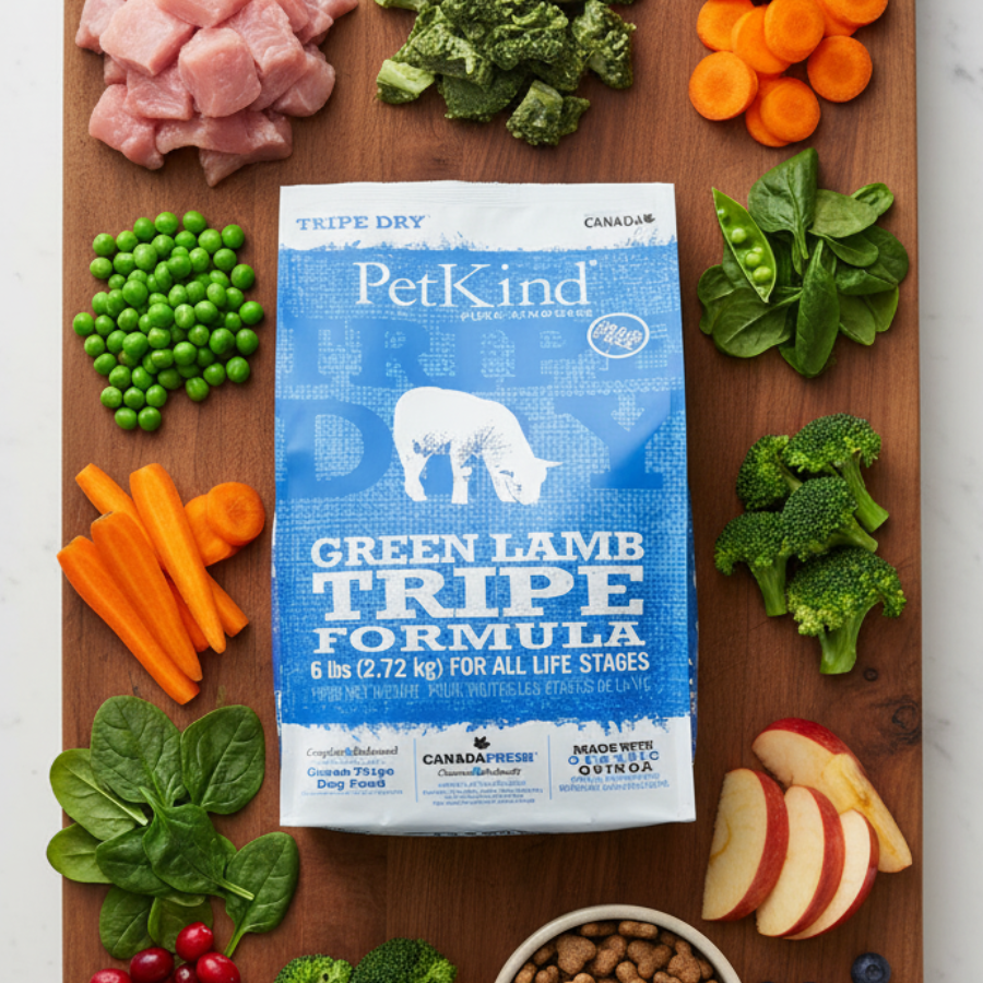 PetKind Green Lamb Tripe Dog Food | Dry Food for Sensitive Dogs