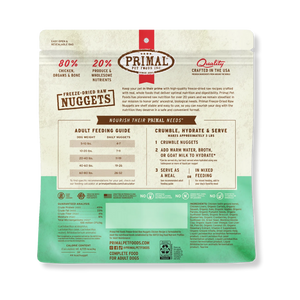 Primal Pet Foods Freeze-Dried Chicken for Dogs