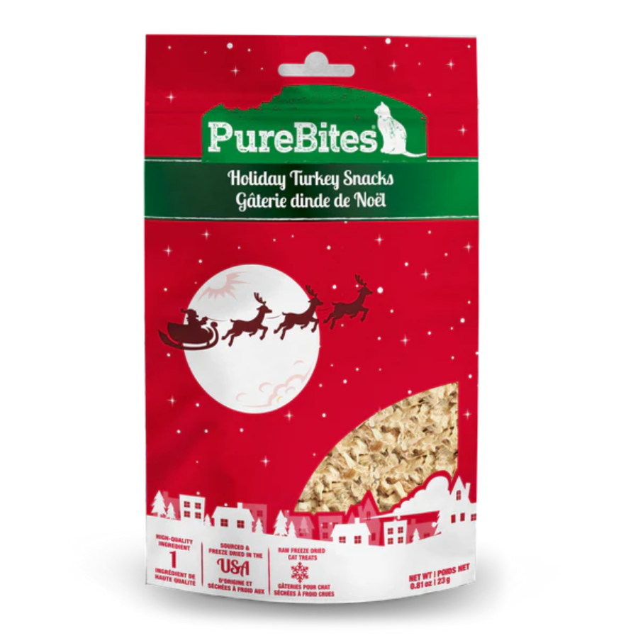 PureBites Holiday Turkey Snacks for Cats - 0.8 oz