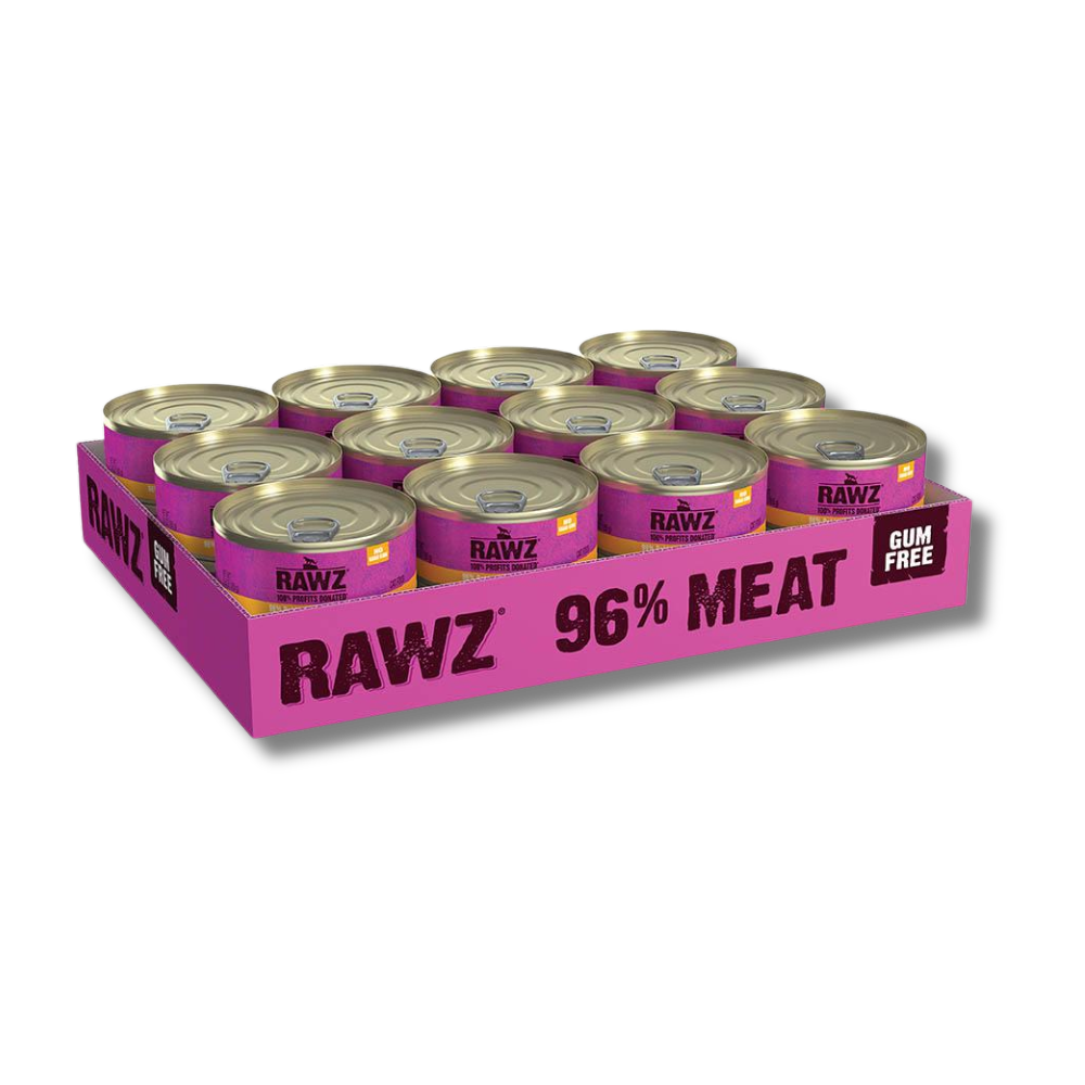 RAWZ 96% Rabbit and Pumpkin Pate for Cats - 5.5 oz (24 Cans)