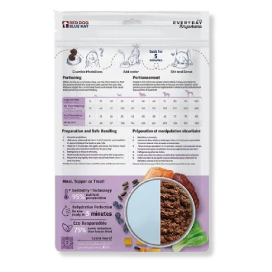 Red Dog Blue Kat Everyday Anywhere Gently Dried Raw Dog Food - Coastal Feast