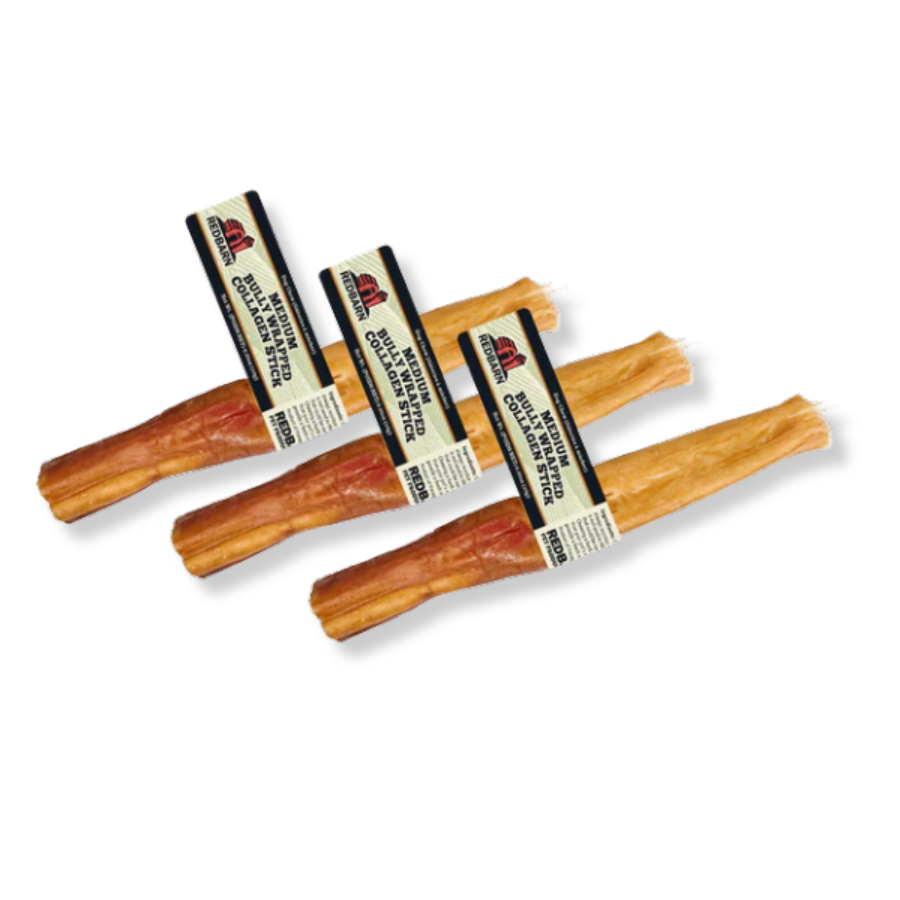 RedBarn Bully Wrapped Collagen Sticks - Medium (Approx. 6")