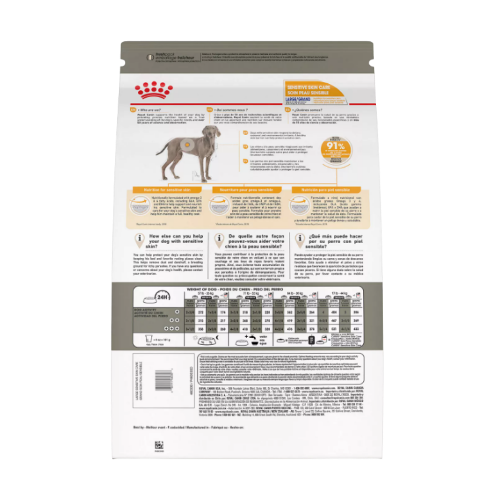 Royal Canin Large Sensitive Skin Care Dry Dog Food - 30 lbs