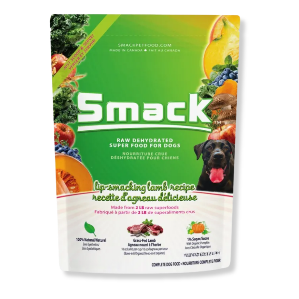 Smack Lip Smacking Lamb Raw Dehydrated Food for Dogs