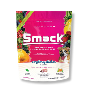 Smack Very Berry Chicken Raw Dehydrated Food for Dogs