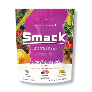 Smack Prairie Harvest Pork Raw Dehydrated Food for Dogs