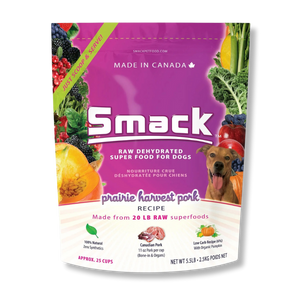 Smack Prairie Harvest Pork Raw Dehydrated Food for Dogs