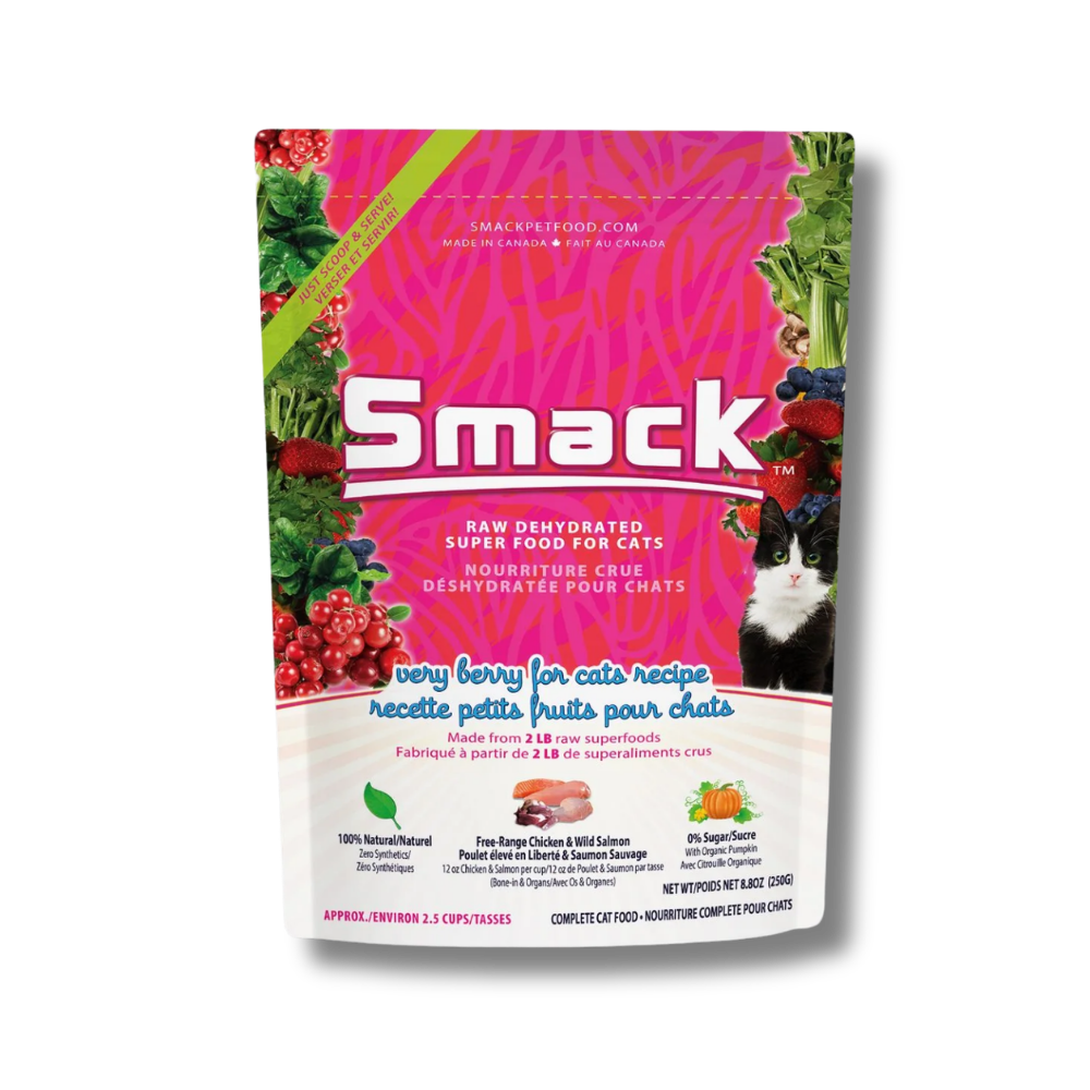 Smack Very Berry Dehydrated Raw Cat Food - 8.8 oz