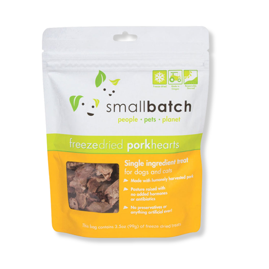 Small Batch Freeze-Dried Pork Hearts - 3.5 oz