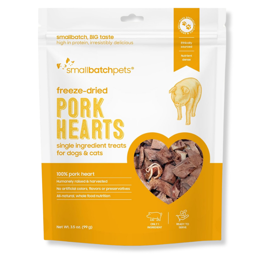 Small Batch Freeze-Dried Pork Hearts - 3.5 oz