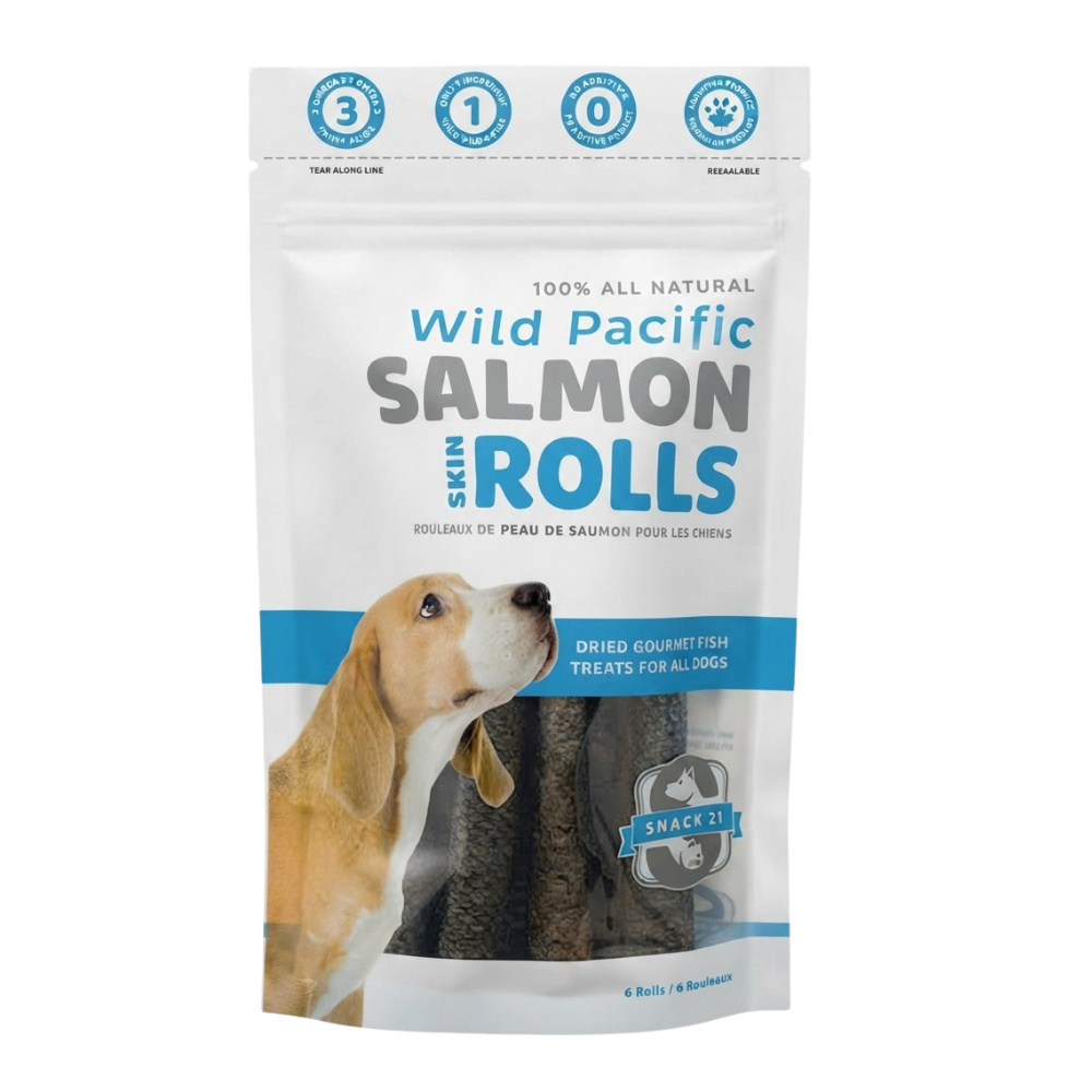 Snack 21 Wild Pacific Salmon Skin Rolls