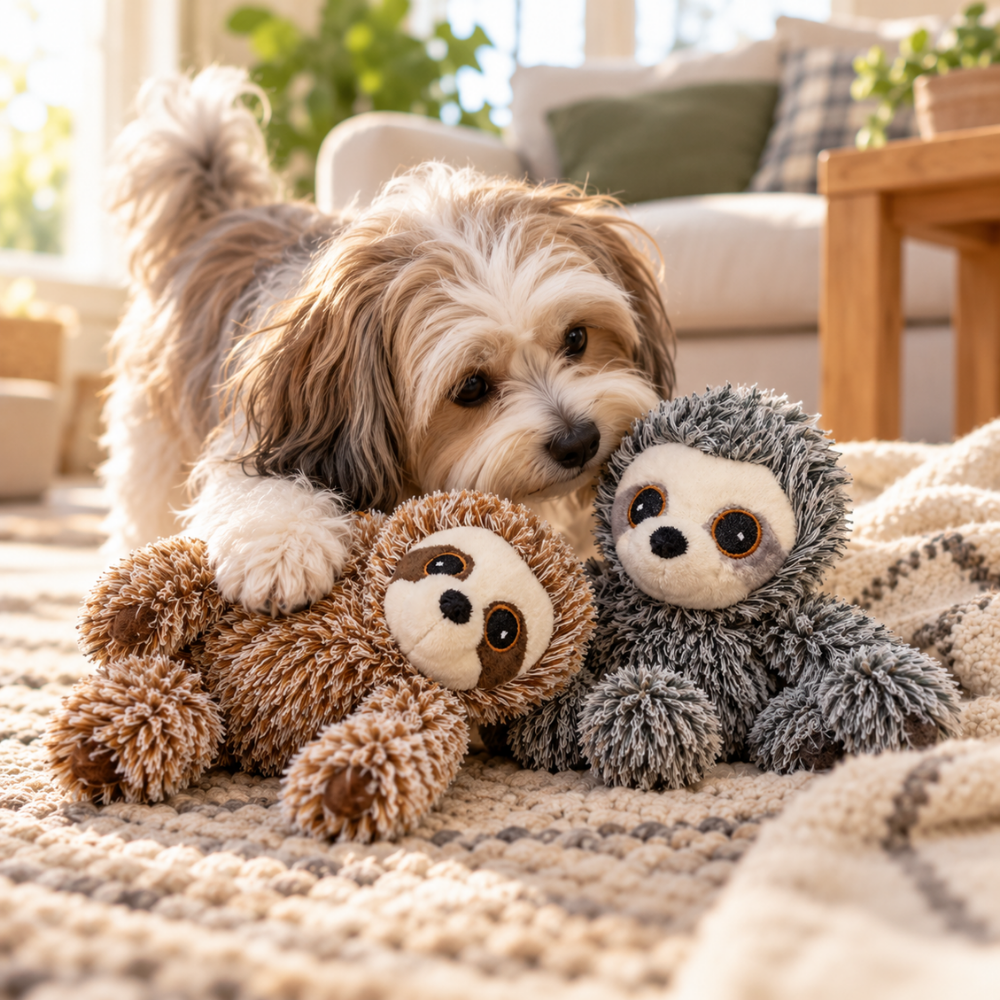 Spot Sloth Dog Toy - 7" (Assorted)