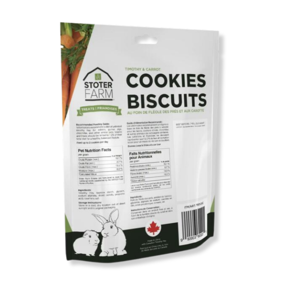 Stoter Farm Treats Timothy and Carrot Cookies - 3.5 oz